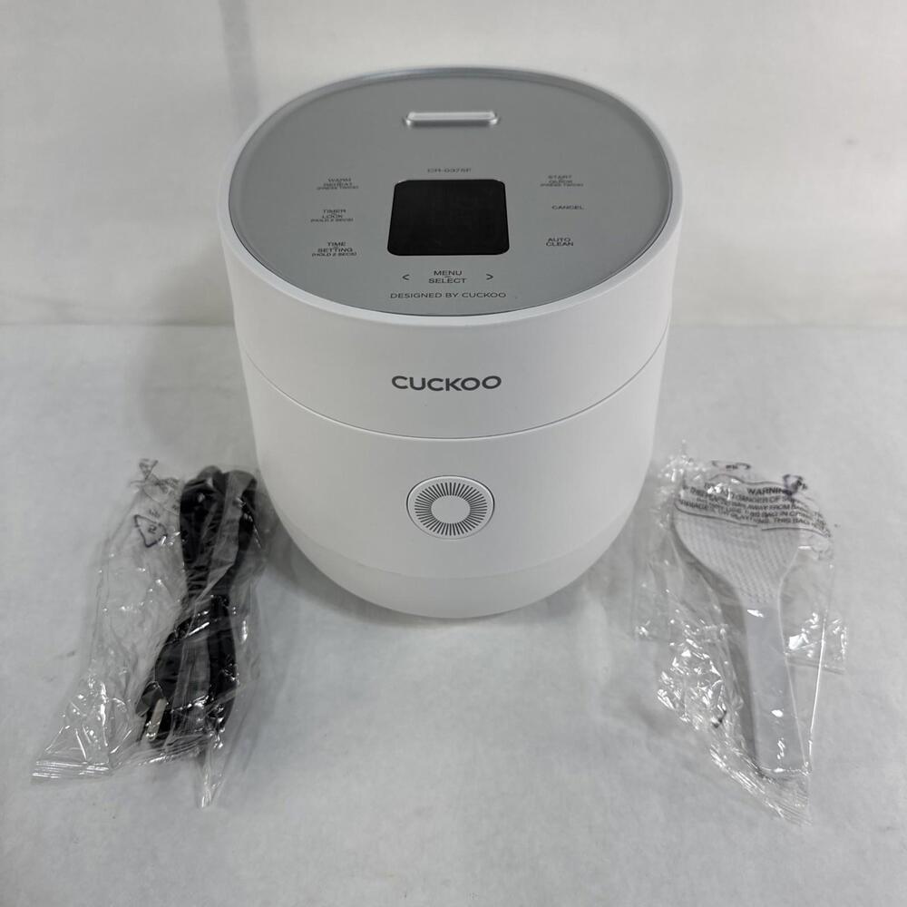 CUCKOO Micom Small Rice Cooker 10 Menu Options 3 Cups Uncooked CR-0375F White SF - Picture 8 of 9